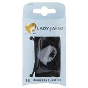 Lady Jayne Snagless Black Hair Elastics 18 Pack