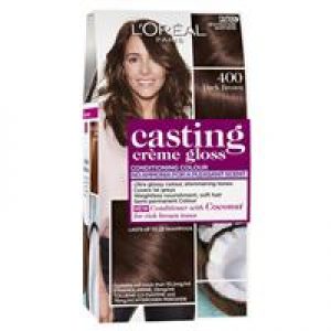 L'Oreal Paris Casting Creme Gloss Semi-Permanent Hair Colour - 400 Dark Brown (Ammonia Free)