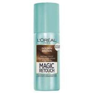 L'Oreal Paris Magic Retouch Temporary Root Concealer Spray - Golden Brown (Instant Grey Hair Coverage)