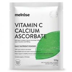 Melrose Vitamin C Calcium Ascorbate Powder 125g