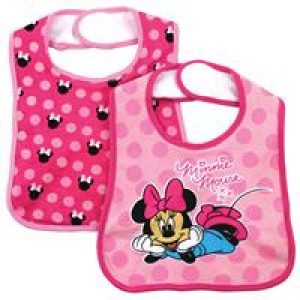 Minnie Mouse Cotton Bib 2 Pack