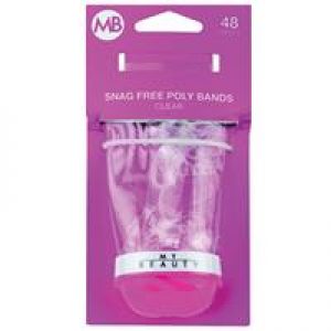 My Beauty Hair Poly Band 48 Pack Clear