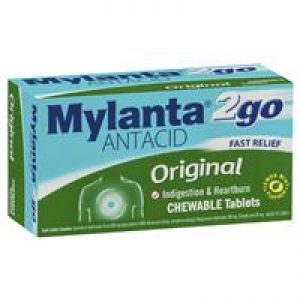 Mylanta2go Original Chew Antacid Tablets 100