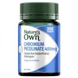 Nature's Own Chromium Picolinate 400mcg 200 Tablets