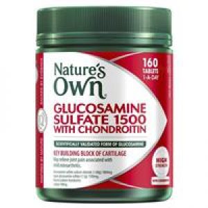 Nature's Own Glucosamine Sulfate 1500 With Chondroitin 160 Tablets