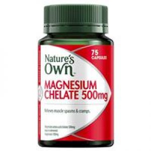Nature's Own Magnesium Chelated 500mg 75 Capsules