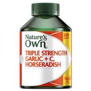 Nature's Own Triple Strength Garlic + C