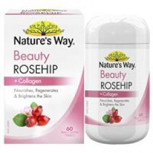 Nature's Way Beauty Rosehip + Collagen 60 Tablets