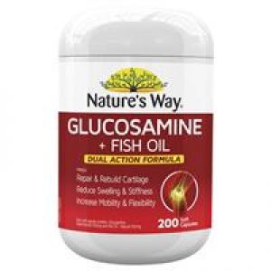 Nature's Way Glucosamine + Fish Oil 200 Soft Capsules