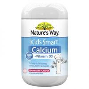 Nature's Way Kids Smart Calcium + Vitamin D3 100 Chewable Tablets Exclusive Size