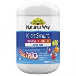 Nature's Way Kids Smart Omega3 Fish Oil Trio 180 Capsules