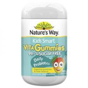 Nature's Way Kids Smart Vita Gummies Sugar Free Daily Probiotics 65 Gummies