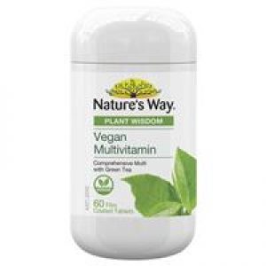 Nature's Way Plant Wisdom Vegan Multivitamin 60 Tablets