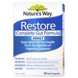 Nature's Way Restore Complete Gut Formula Adult 30 Tablets