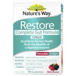 Nature's Way Restore Complete Gut Formula Child 30 Tablets