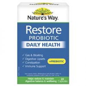 Nature's Way Restore Daily Probiotic 28 Capsules
