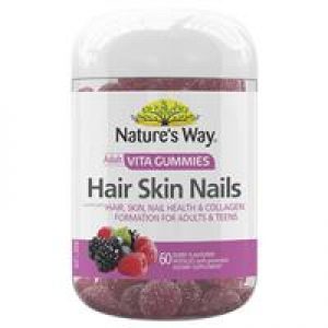 Nature's Way Vita Gummies Adult Hair Skin Nail 60 Gummies