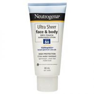 Neutrogena Ultra Sheer Face & Body Dry Touch Sunscreen Lotion SPF50 88ml