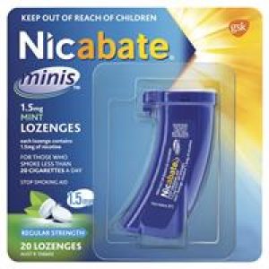 Nicabate Minis Quit Smoking Lozenge 1.5mg 20 pieces