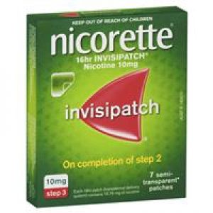 Nicorette Quit Smoking 16hr Invisipatch 10mg 7 Patches