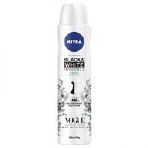 Nivea for Womens Deodorant Black & White Fresh Spray 250ml