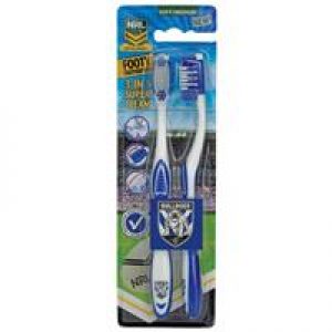 NRL Toothbrush Canterbury Bulldogs 2 Pack