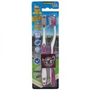 NRL Toothbrush Manly Warringah Sea Eagles 2 Pack