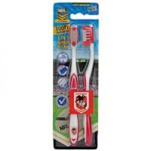 NRL Toothbrush St George Illawarra Dragons 2 Pack