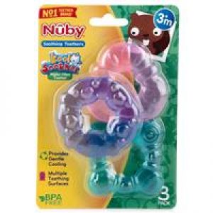 Nuby Water Filled Teether 3 Pack