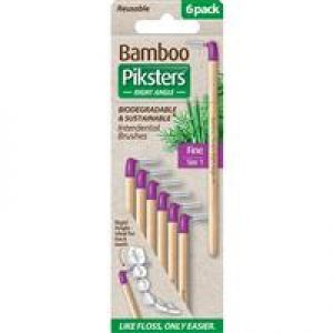 Piksters Bamboo Inter Brush Right Angle 6 Pack Size 1 Online Only