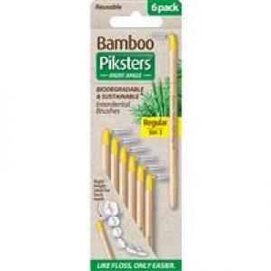 Piksters Bamboo Inter Brush Right Angle 6 Pack Size 3 Online Only