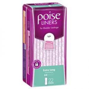 Poise Liners Extra Long 22