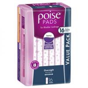 Poise Pads Overnight 16 Bulk Pack