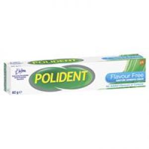 Polident Denture Adhesive Cream Flavour Free 60g