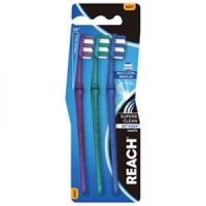 Reach Toothbrush Superb Clean Between Teeth Soft 3 Pack