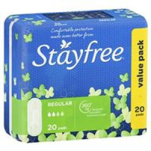 Stayfree Regular Pads No Wings 20 Pack