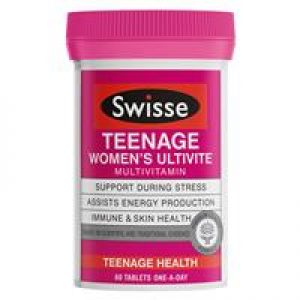 Swisse Teenage Ultivite Women's Multivitamin 60 Tablets