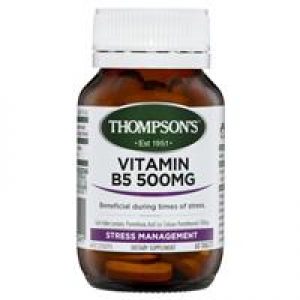 Thompson's B5 Pantothenic Acid 500mg 60 Tablets