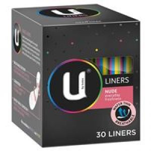 U by Kotex Liners Nude 30 Pack