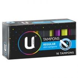 U by Kotex Slim Tampons Regular 16 Pack