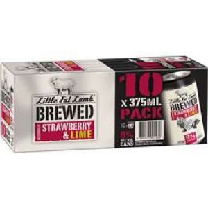 Little Fat Lamb Strawberry Lime Cans 10x375ml