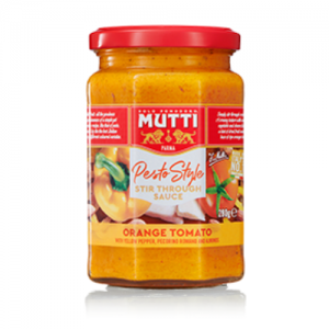 Mutti Orange Tomato Pesto Stir Through Sauce