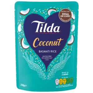 Tilda Basmati Coconut Rice Ready to Eat Pouch 250 grams