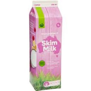 Woolworths Skim Milk 1l