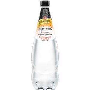 Schweppes Infused Natural Mineral Water With Blood Orange & Mango 1.1l