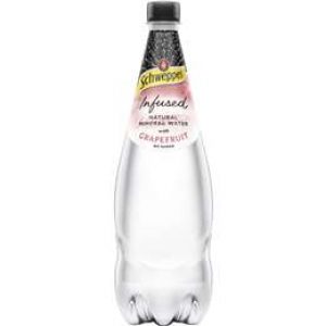 Schweppes Infused Natural Mineral Water With Grapefruit 1.1l