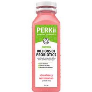 Perkii Strawberry Watermelon Probiotic Drink 350ml