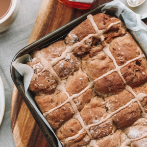 Chocolate Chip Hot Cross Buns