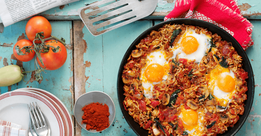 Spicy Tomato & Egg Brunch recipe main image