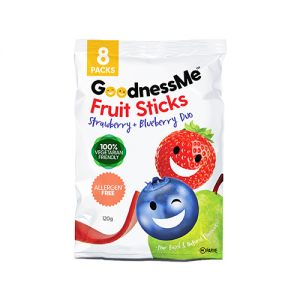 GoodnessMe Fruit Sticks Strawberry Blueberry Duo
